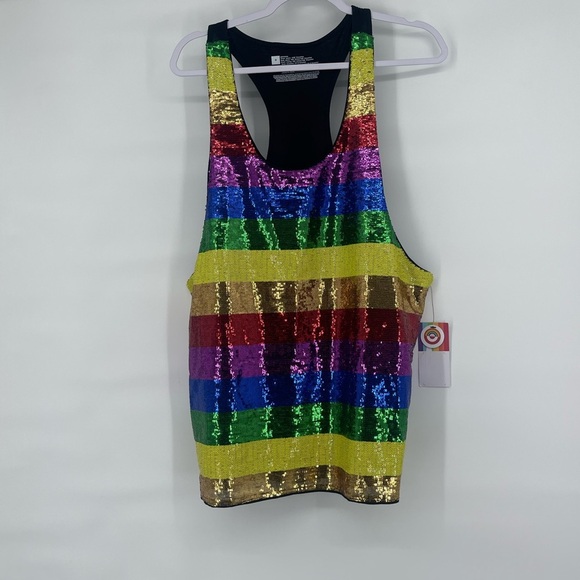 Target nwt pride rainbow sequin tank - Picture 1 of 8